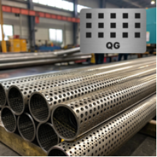 Труба перфорированная нержавеющая 63x3,2x7 мм Qg 08Х21Н6М2Т ГОСТ 11068-81